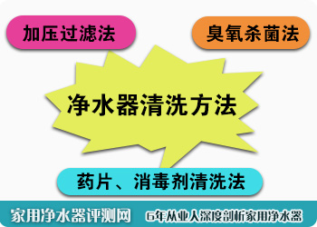 家用净水器清洗方法